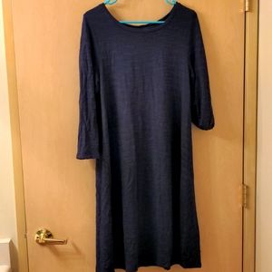 Blue t-shirt dress